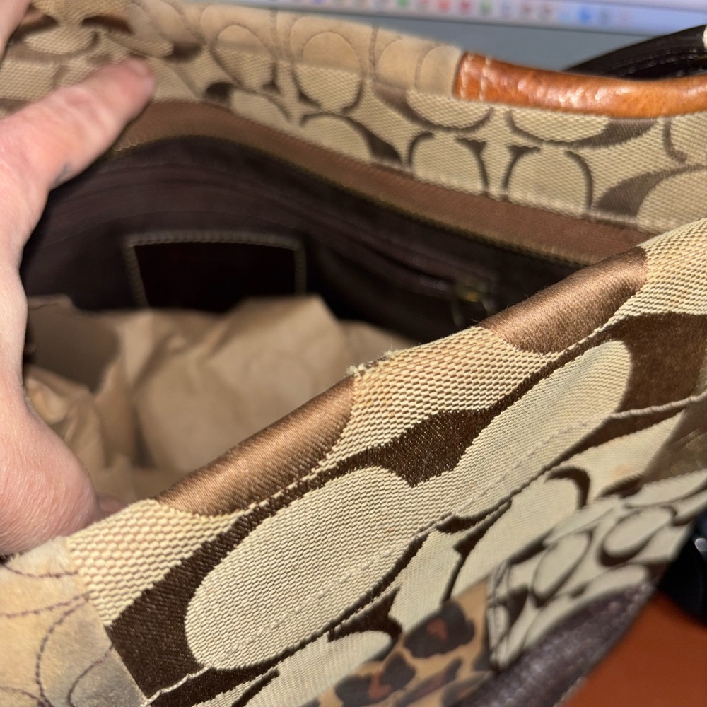 Bundle- Coach Patchwork Shoulder Bag - Brown, Tan… - image 3